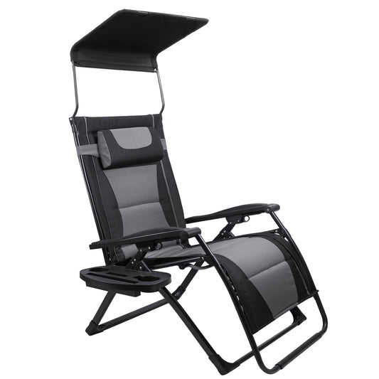 XXLarge Oversize Recliner Folding Chair for Camping Patio Outdoors Zero Gravity