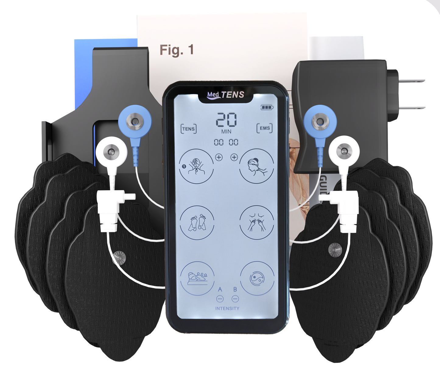 TechCare Pro 24 Different Modes Rechargeable Portable Tens Unit
