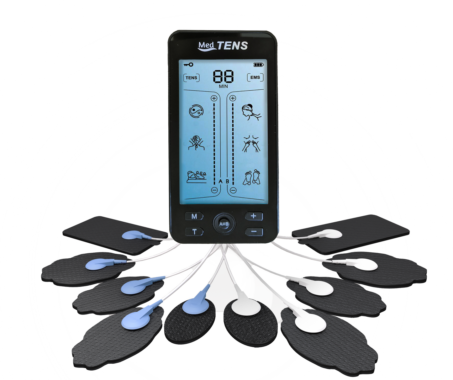 Tens Unit 24 Modes 20 Intensity Electric Stimulation Massager Muscle Ems  Therapy Pain Relief Adjustable Lightweight Lcd Display